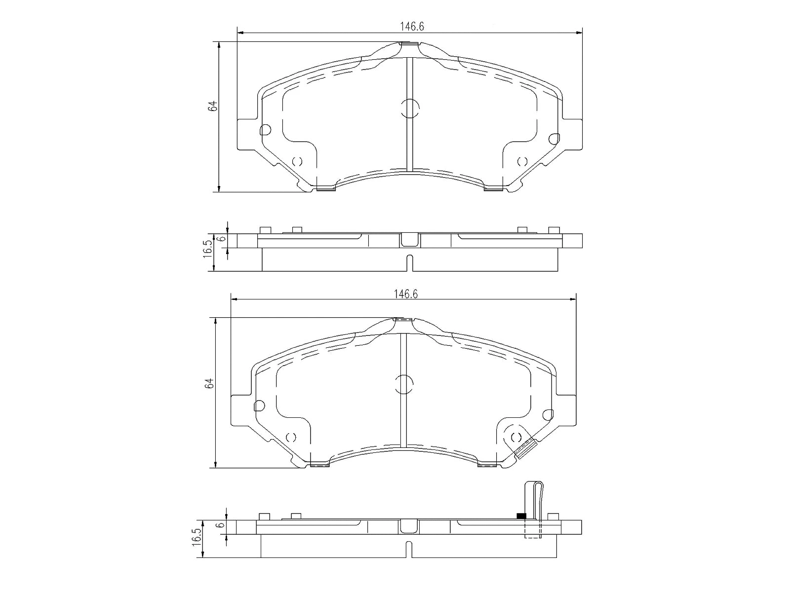 Kit de plaquettes de frein, frein à disque A.Z. Meisterteile AZMT-44-022-1311