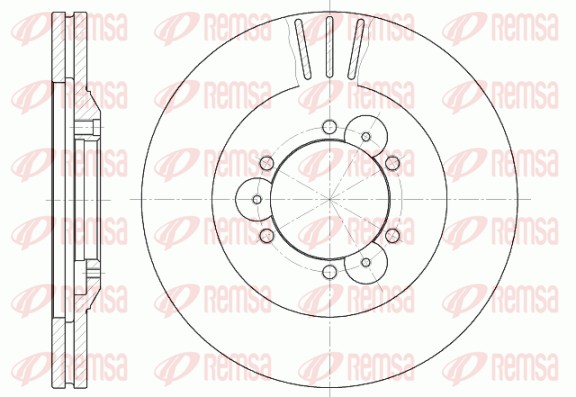 Disque de frein REMSA 6560.10