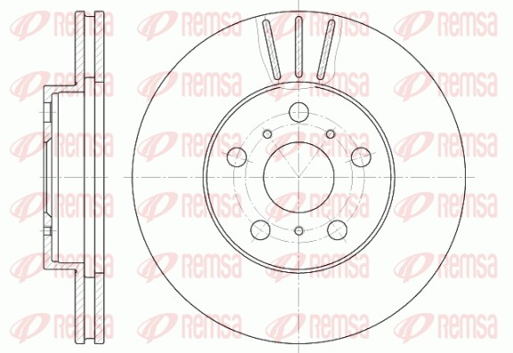 Disque de frein REMSA 6439.10