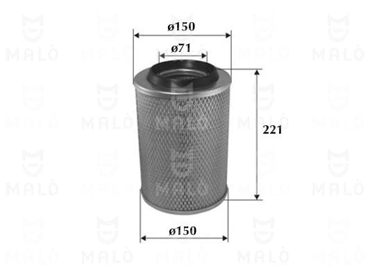 Filtre à air AKRON-MALÒ 1500374