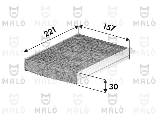 Filtre, air de l'habitacle AKRON-MALÒ 1532172