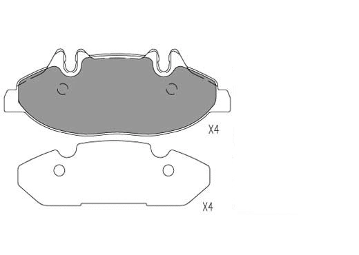 Kit de plaquettes de frein, frein à disque KLAXCAR FRANCE 24056z