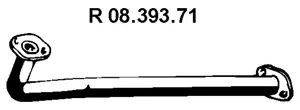 Tuyau d'échappement EBERSPÄCHER 08.393.71