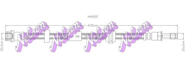 Flexible de frein KAWE H6682