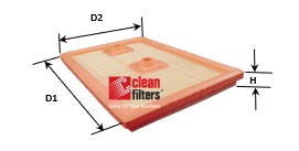 Filtre à air CLEAN FILTERS MA3211