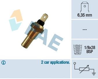 Sonde, température du liquide de refroidissement FAE 31670