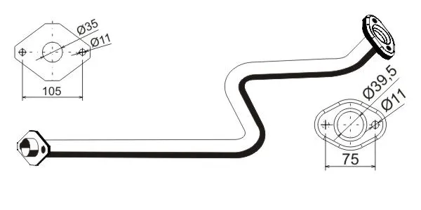 Tuyau d'échappement VEGAZ GmbH DR-101ERNS