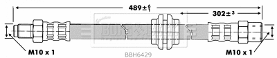 Flexible de frein BORG & BECK BBH6429