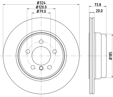 Disque de frein MINTEX MDC2787C