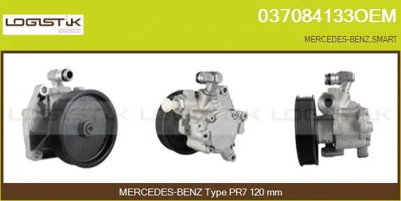 Pompe hydraulique, direction LGK 037084133OEM