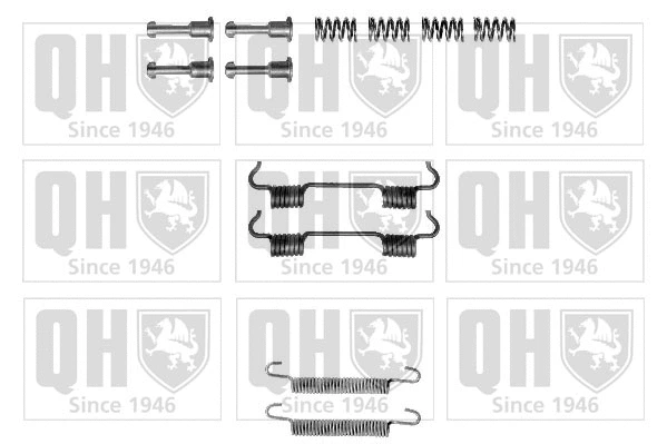 Kit d'accessoires, mâchoires de frein de stationnement QUINTON HAZELL BFK443