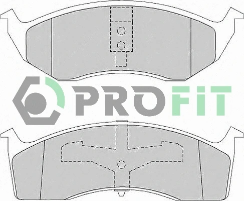 Kit de plaquettes de frein, frein à disque PROFIT 5000-1098
