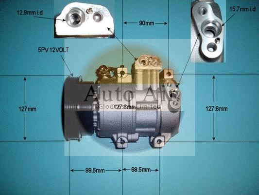 Compresseur, climatisation AUTO AIR GLOUCESTER 14-9781