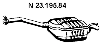 Silencieux arrière EBERSPÄCHER 23.195.84