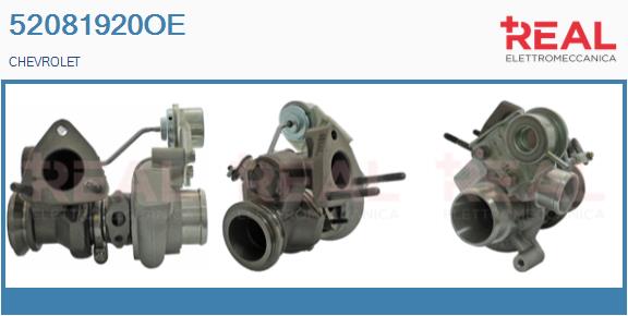 Turbocompresseur, suralimentation REAL 52081920OE