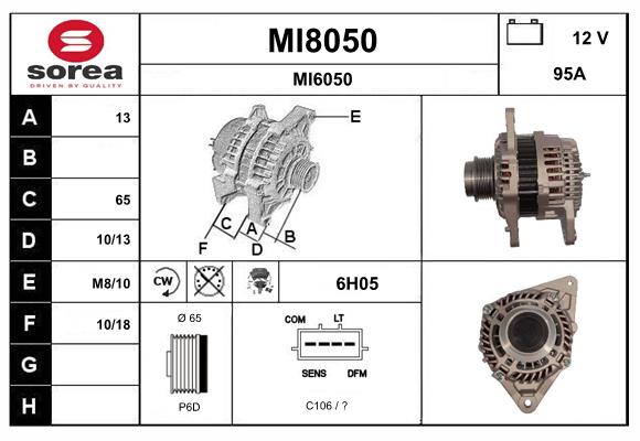 Alternateur SNRA MI8050