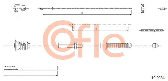 Câble d'accélération COFLE 10.0384