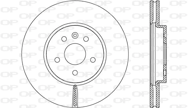 Disque de frein OPEN PARTS BDR2716.20