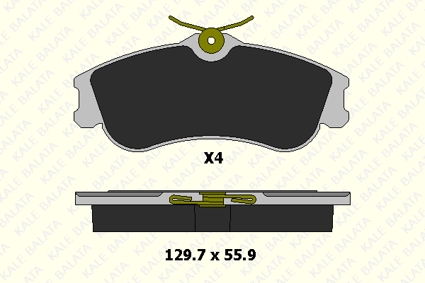Kit de plaquettes de frein, frein à disque KALE 23346 193 24
