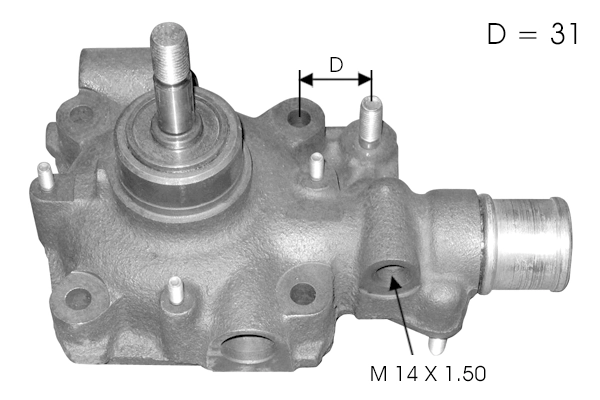 Pompe à eau, refroidissement du moteur TECDRIVE TPAE0181