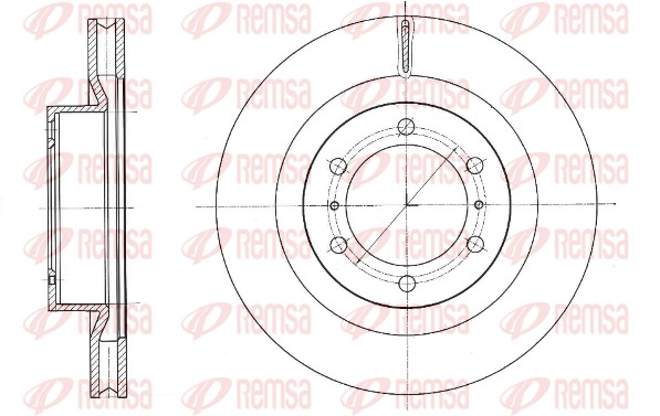 Disque de frein REMSA 61331.10