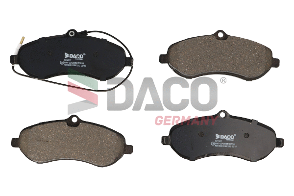 Kit de plaquettes de frein, frein à disque DACO Germany 320607