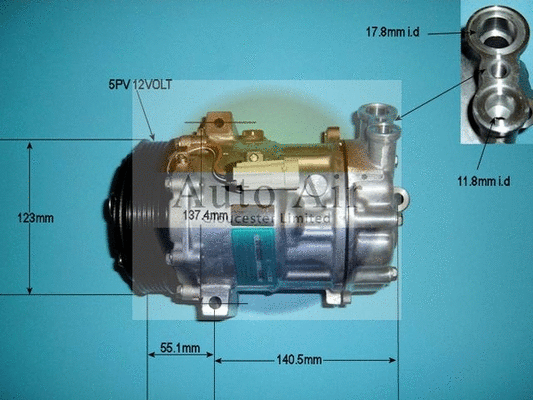 Compresseur, climatisation AUTO AIR GLOUCESTER 14-1269