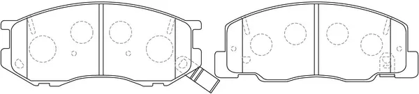 Kit de plaquettes de frein, frein à disque SB BP21404