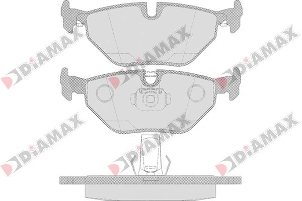 Kit de plaquettes de frein, frein à disque DIAMAX N09691
