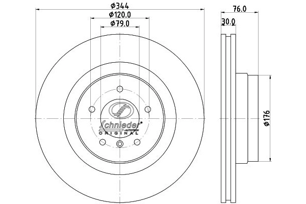 Disque de frein SCHNIEDER AUTOTECH LRS55.00188