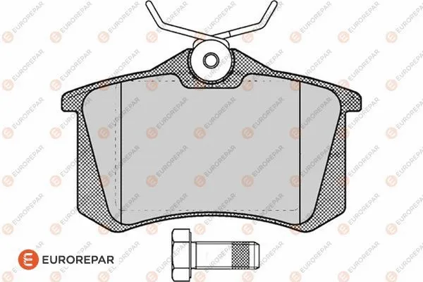 Kit de plaquettes de frein, frein à disque EUROREPAR 1617250480