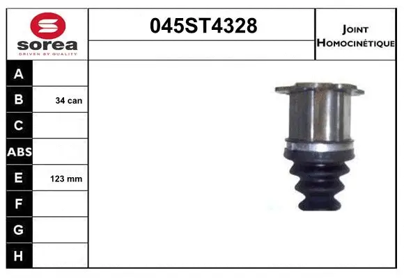 Jeu de joints, arbre de transmission STARTCAR 045ST4328