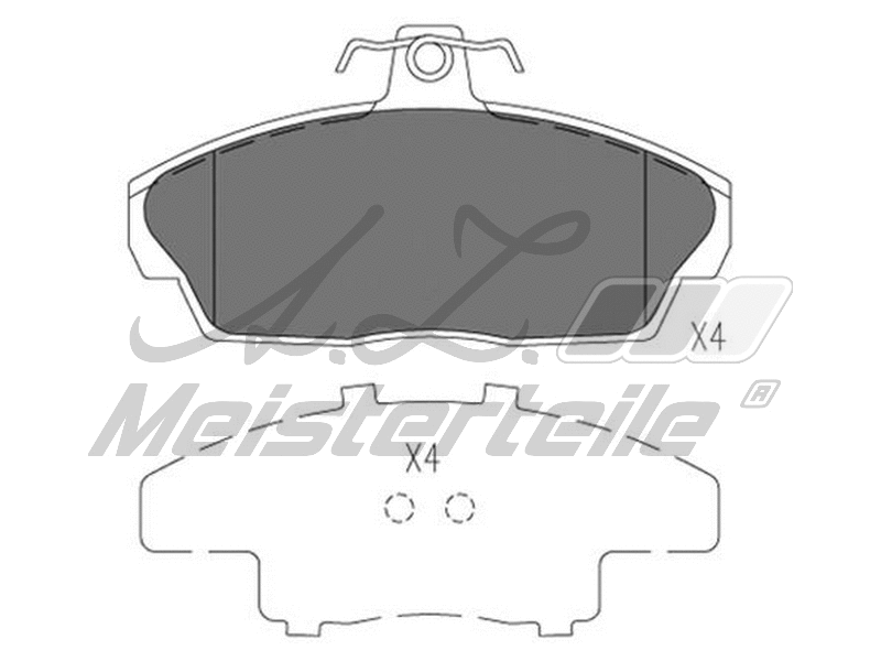 Kit de plaquettes de frein, frein à disque A.Z. Meisterteile AZMT-44-022-2159