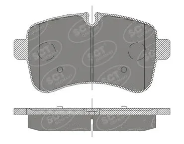 Kit de plaquettes de frein, frein à disque SCT - MANNOL SP 415 PR