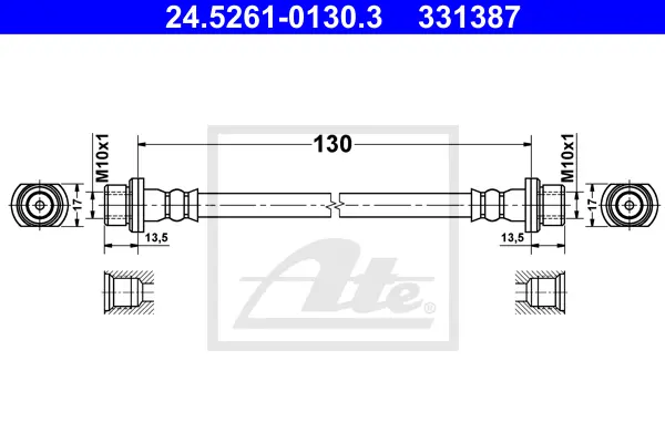 Flexible de frein ATE-APAC 24.5261-0130.3