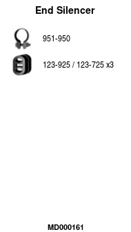 Silencieux arrière FA1 MD000161