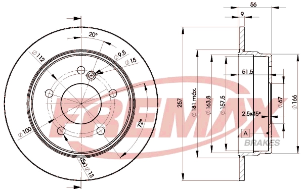 Disque de frein FREMAX BD-3181
