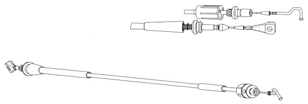 Câble d'accélération CEF VW04195