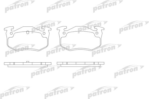 Kit de plaquettes de frein, frein à disque PATRON PBP558