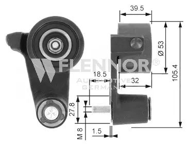 Poulie de tension, courroie crantée FLENNOR FS99159