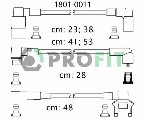 Kit de câbles d'allumage PROFIT 1801-0011