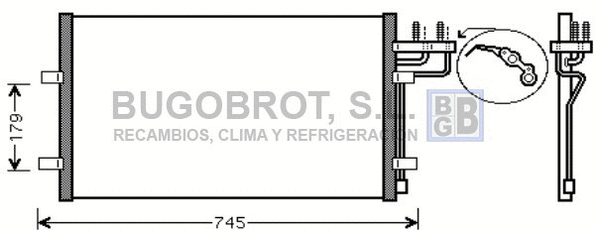 Condenseur, climatisation BUGOBROT 62-FD5367