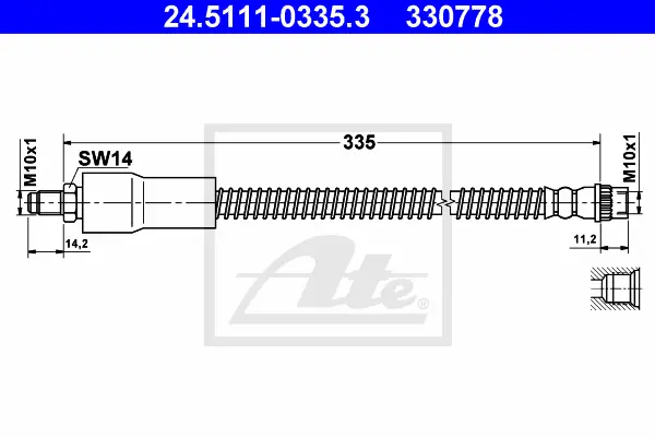 Flexible de frein ATE-APAC 24.5111-0335.3