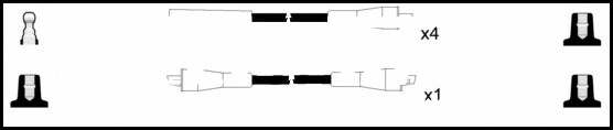 Kit de câbles d'allumage LEMARK HOES120