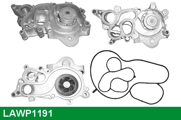 Pompe à eau, refroidissement du moteur LUCAS LAWP1191