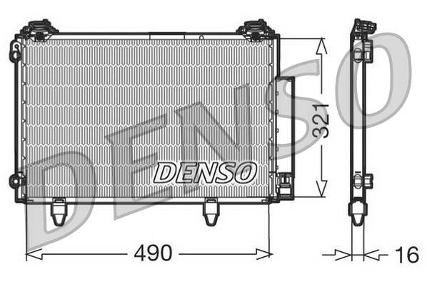 Condenseur, climatisation DENSO DCN50002