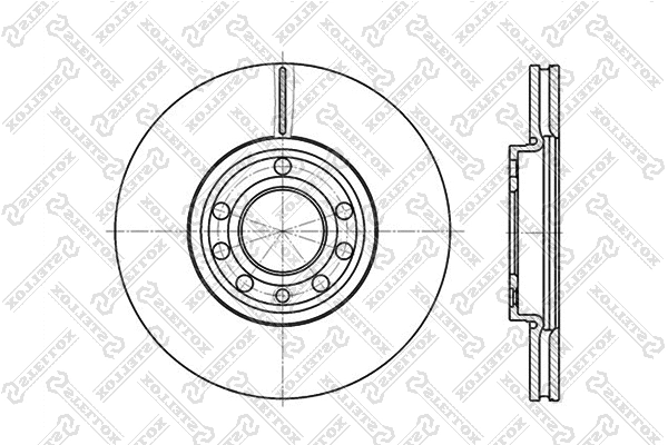 Disque de frein STELLOX 6020-3645V-SX