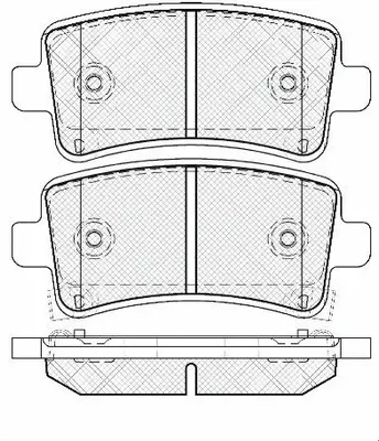 Kit de plaquettes de frein, frein à disque FIT FP1430