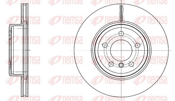 Disque de frein REMSA 61548.10