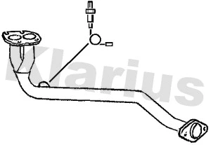 Tuyau d'échappement KLARIUS 301239